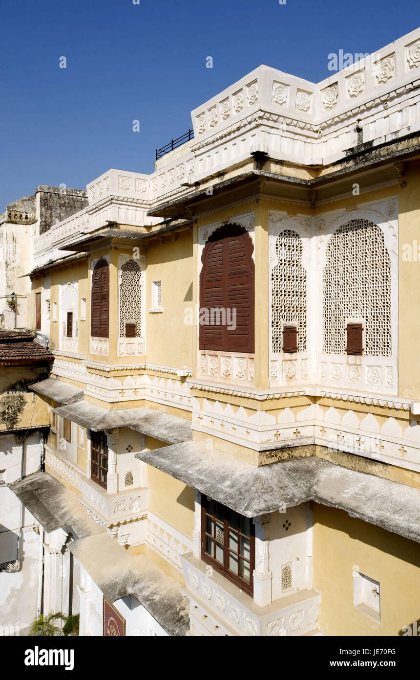 Indien, Udaipur, Rajasthan, Bagore-Ki-Haveli, Stockfoto