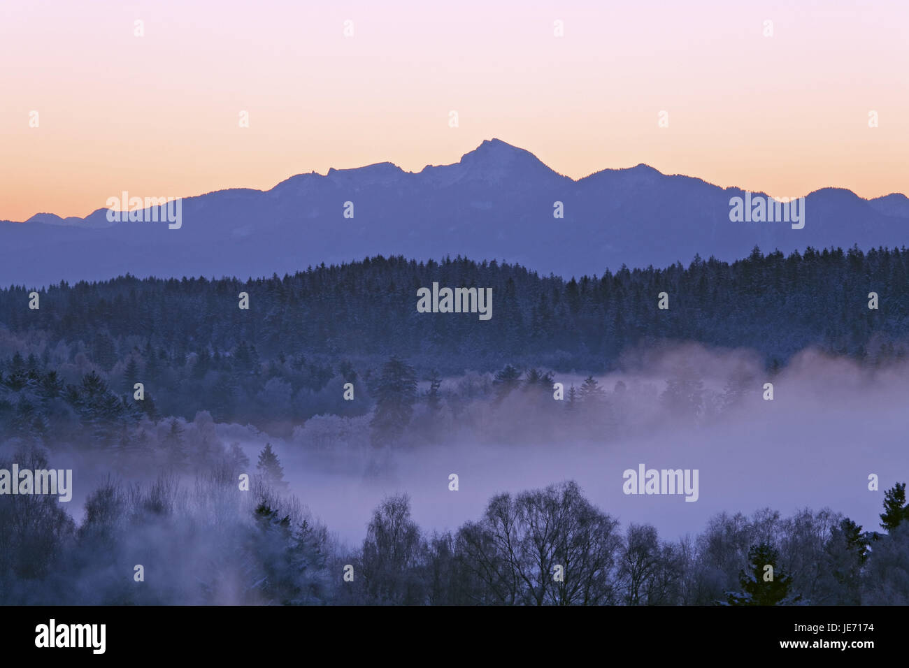 Deutschland, Bayern, Oberbayern, bayerische Oberland, Alpen, Alpenvorland, des Priesters Winkel, Bad Bayersoien, Bayerische Voralpen, Soier See, Stockfoto