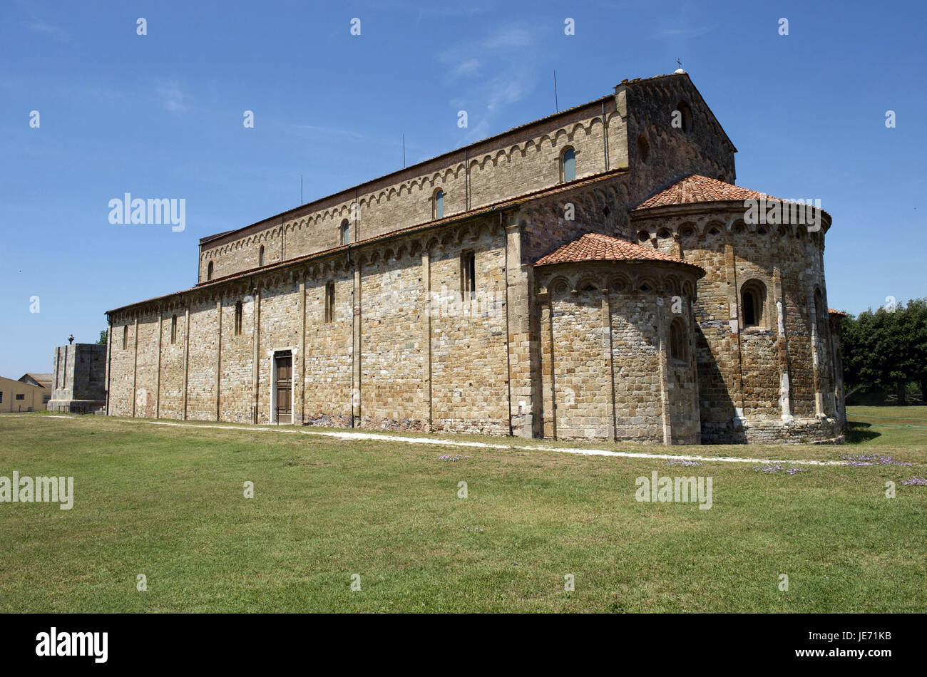 Italien, Toskana, Pisa, Wallfahrtskirche, Basilika San Piero ein Grado, Stockfoto