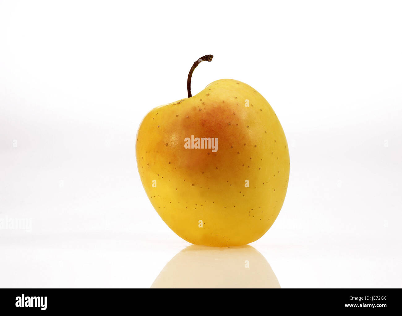 Apfel, Malus Domestica, Obst, weißer Hintergrund, Stockfoto