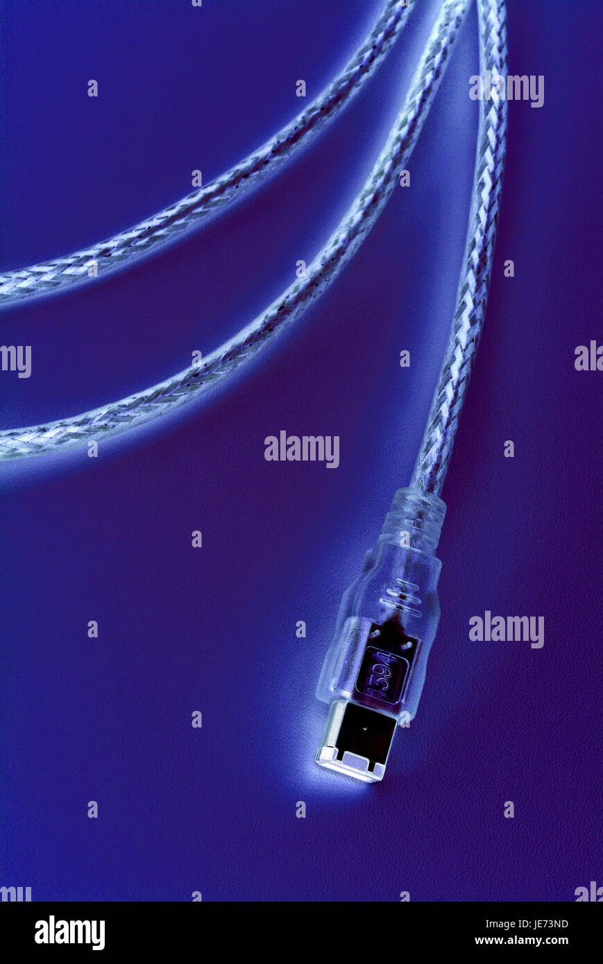 FireWire-Kabel DP IEEE 1394A Stockfoto