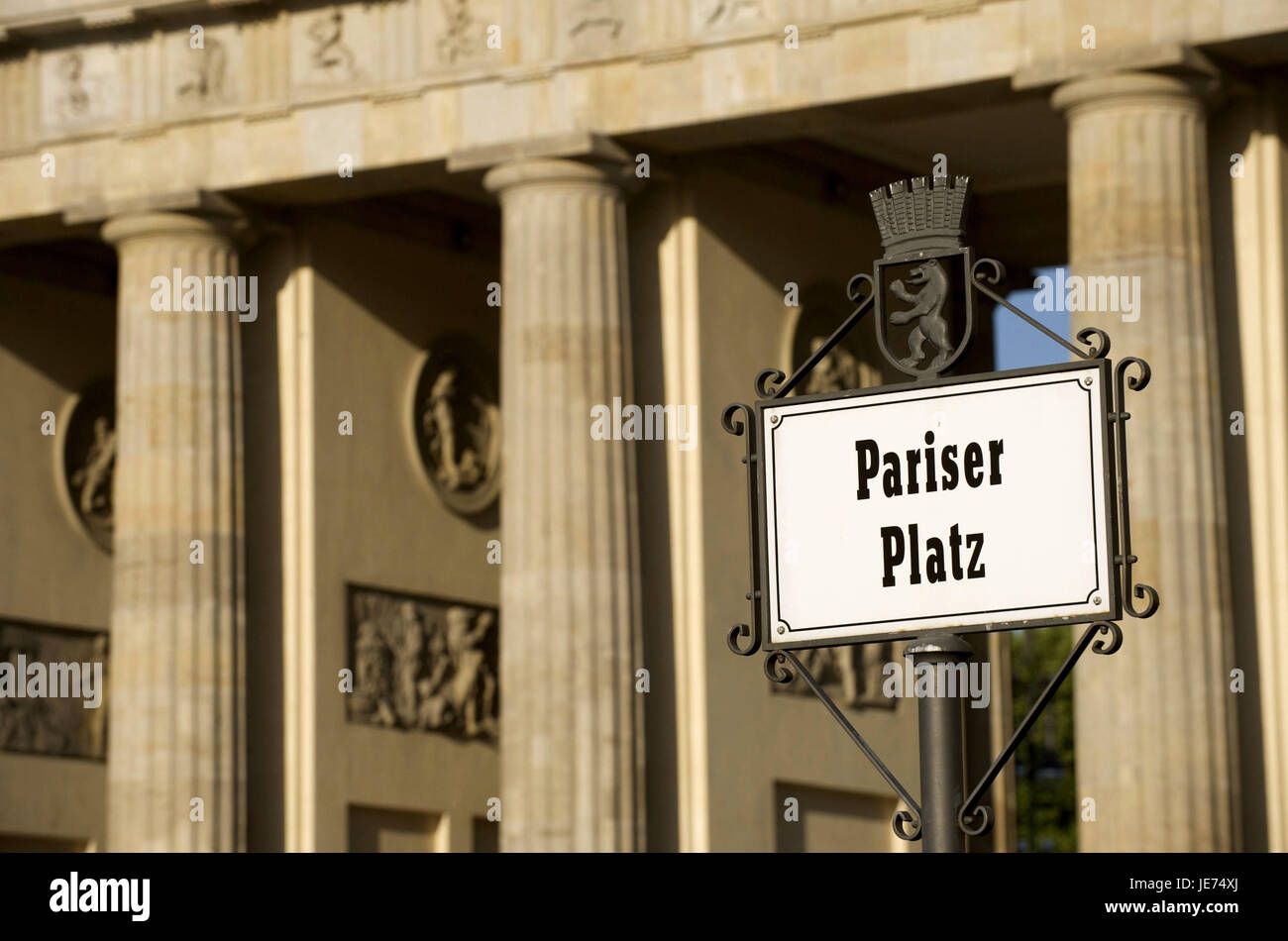 Deutschland, Berlin, Zeichen, Paris-Raum, Stockfoto