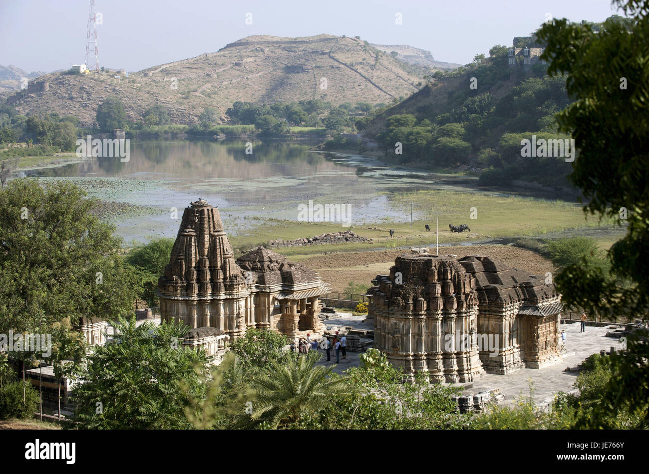 Indien, Rajasthan, Region von Udaipur, Nagda, Sas Bahu Tempel, Stockfoto