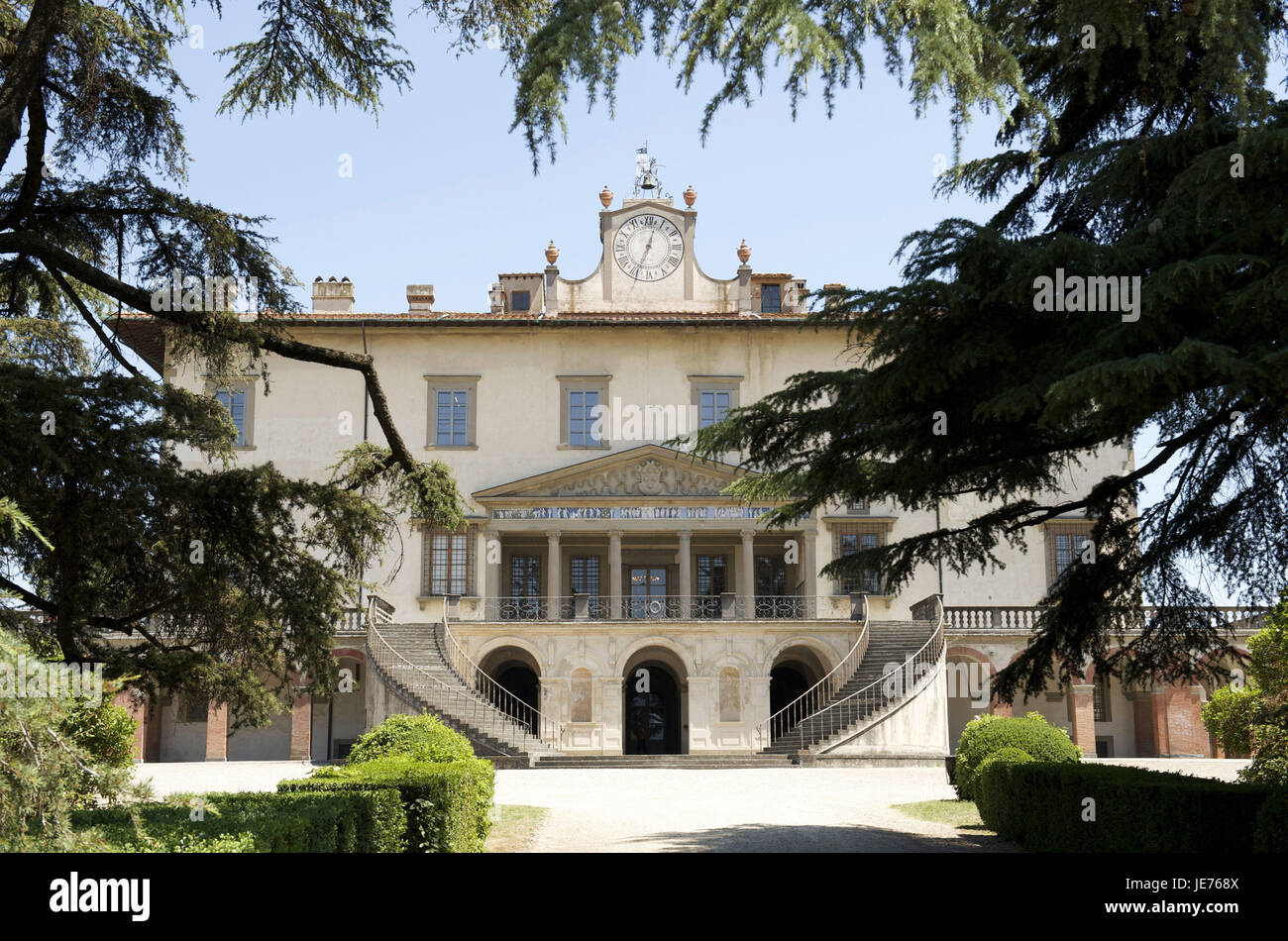 Italien, Toskana, Villa Medici, in der Nähe Florenz, Stockfoto