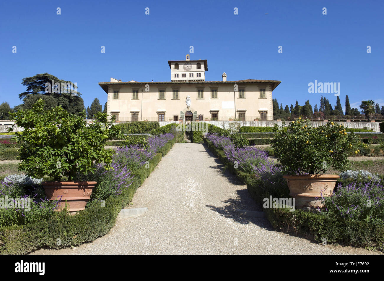 Italien, Toskana, Region Florenz, Villa Petraia, Park, Stockfoto