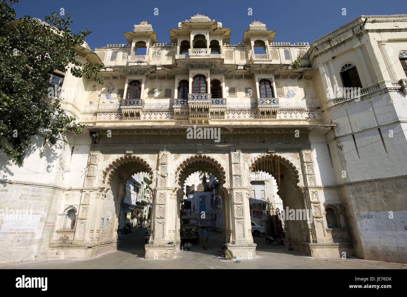 Indien, Udaipur, Rajasthan, Bagore-Ki-Haveli, Stockfoto
