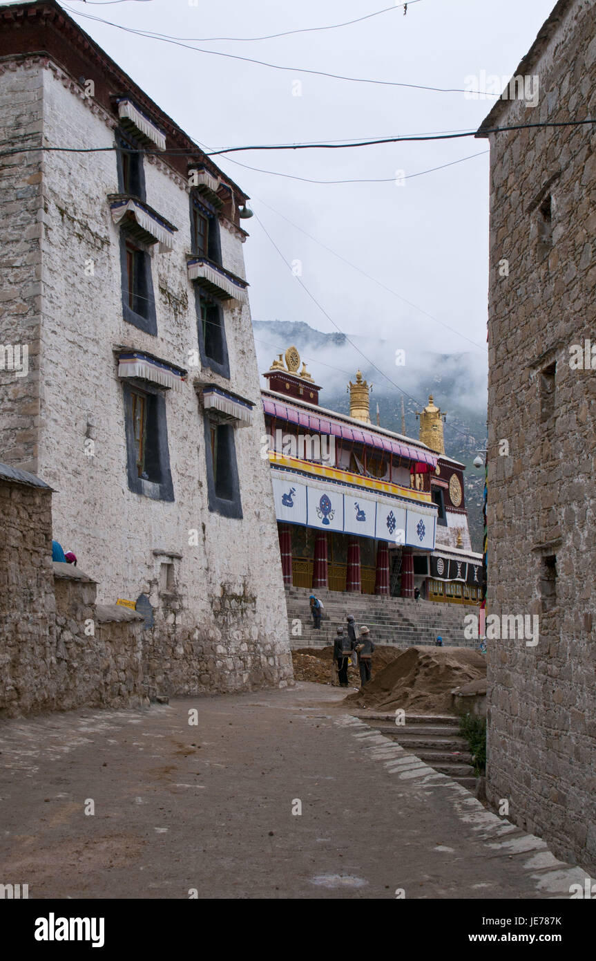 Drepung-Tempel Lhasa, Tibet, Asien, Stockfoto