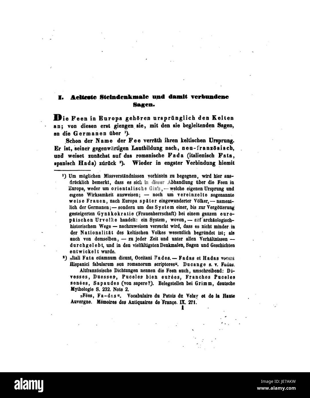 Dieses Bild stammt von „de Feen in Europa“ von Schreiber, das europäische Folklore oder Märchen in traditionellem Kunststil darstellt, wahrscheinlich mythische Wesen oder Szenen aus dem europäischen Kulturerbe. Stockfoto
