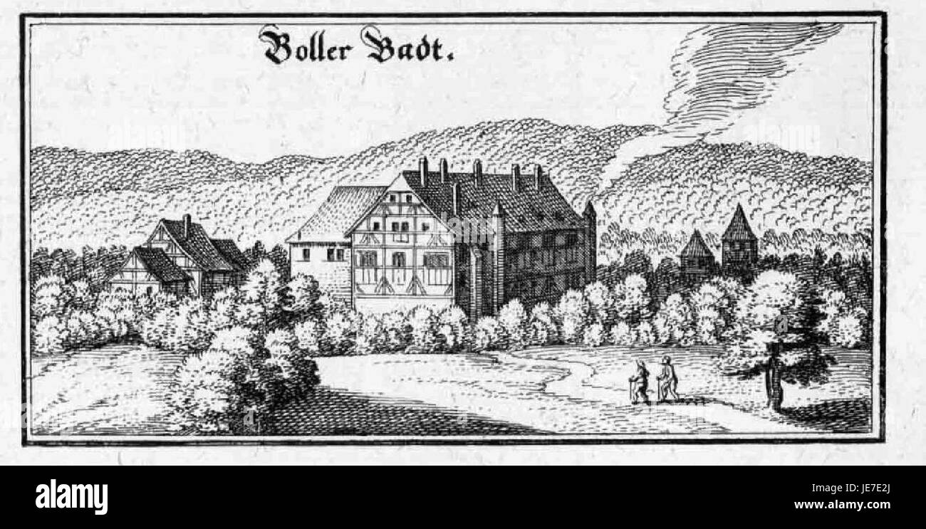 BollerBadt ist ein traditionelles deutsches Badehaus oder Wellnesscenter, das für seine therapeutischen Behandlungen bekannt ist und eine Vielzahl von Wellnessangeboten bietet, die Körper und Geist in einer ruhigen Umgebung verjüngen und entspannen. Stockfoto