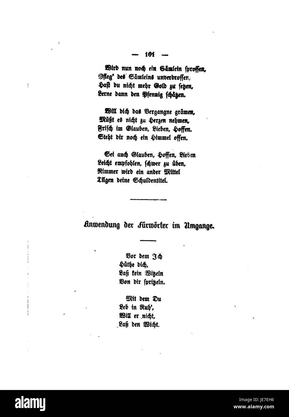 Die Sammlung „Blumenlese aus den neuen schweizerischen Dichtern“ beschäftigt sich mit den Werken zeitgenössischer Schweizer Dichter. Sie beleuchtet die vielfältigen Themen und stilistischen Neuerungen der Schweizer Literatur in der Neuzeit. Stockfoto