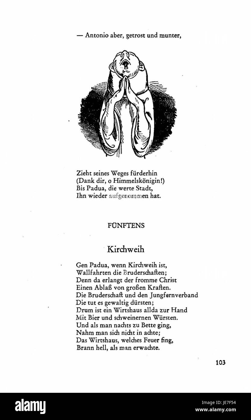 Dieses Bild von „Busch Werke v2“ Seite 101 zeigt eine Illustration oder Referenz auf ein bestimmtes Werk der Sammlung, das zum historischen und kulturellen Verständnis dieser Zeit beiträgt. Stockfoto