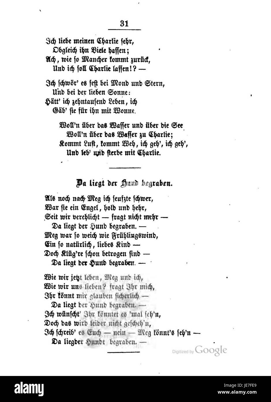 Burns Lieder und Balladen 031 ist eine Sammlung von Gedichten und Balladen von Robert Burns, die seine lyrische Erzählung und seinen poetischen Einfluss in der schottischen Literatur zeigt. Dieser Band enthält einige seiner berühmtesten Werke, die die schottische Kultur geprägt haben. Stockfoto