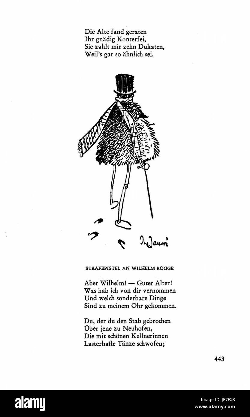 Ein Verweis auf Seite 441 des Bandes 4 der Sammlung „Busch Werke“, der ein spezifisches Werk oder eine detaillierte Literaturrecherche, Geschichte oder ein verwandtes Gebiet enthalten kann. Stockfoto