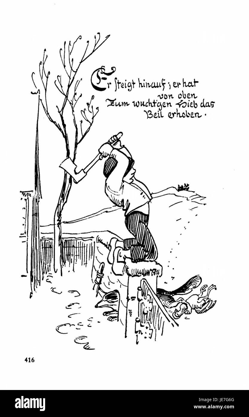 Dies bezieht sich auf Seite 4 des dritten Bandes der „Busch Werke“, bei dem es sich um ein Werk von literarischer, historischer oder wissenschaftlicher Bedeutung handeln kann, das intellektuelle oder künstlerische Beiträge enthält. Stockfoto