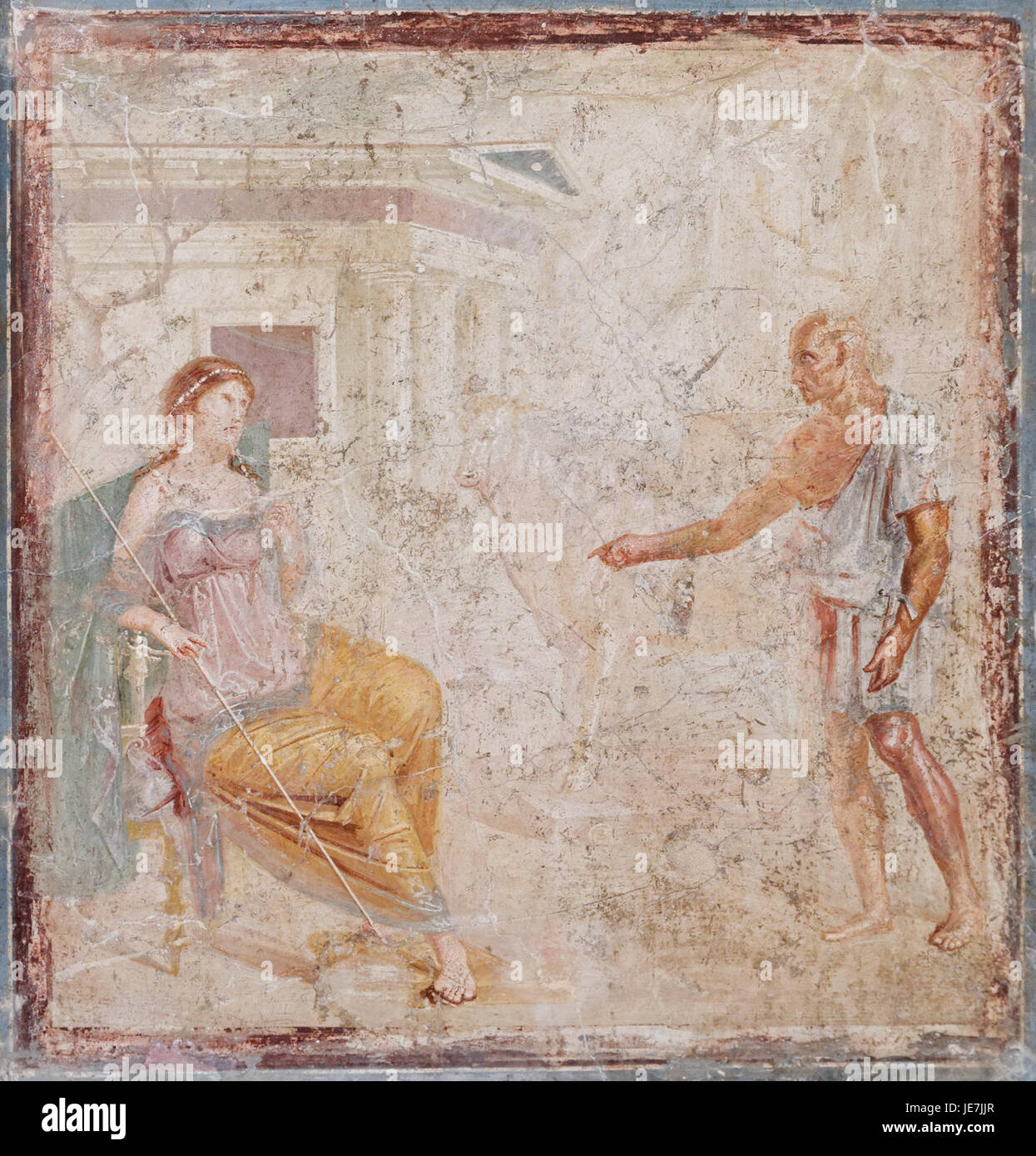 Der „Daedalus Pasiphae“ ist ein Kunstwerk, das die mythologische Geschichte von Pasiphae, der Frau von König Minos, darstellt und ihre Verbindung zu Daedalus in der griechischen Mythologie symbolisiert. Stockfoto