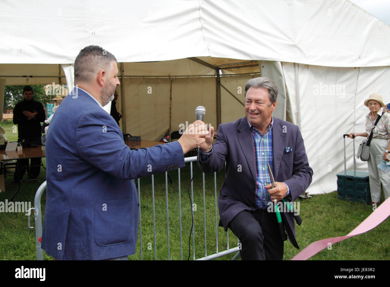 Blenheim, UK. 23. Juni 2017. Alan Titchmarsh öffnen Blenheim Flowershow Credit: MELVIN grün/Alamy Live News Stockfoto