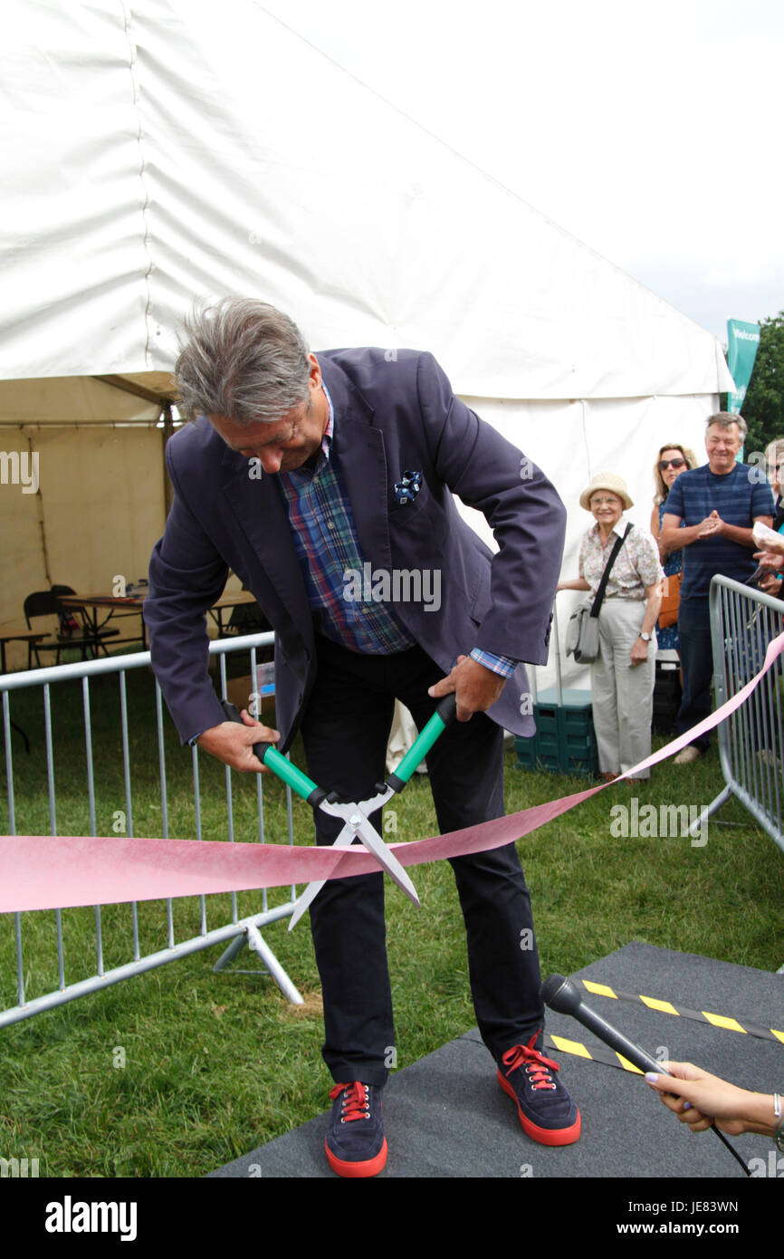 Blenheim, UK. 23. Juni 2017. Alan Titchmarsh öffnen Blenheim Flowershow Credit: MELVIN grün/Alamy Live News Stockfoto