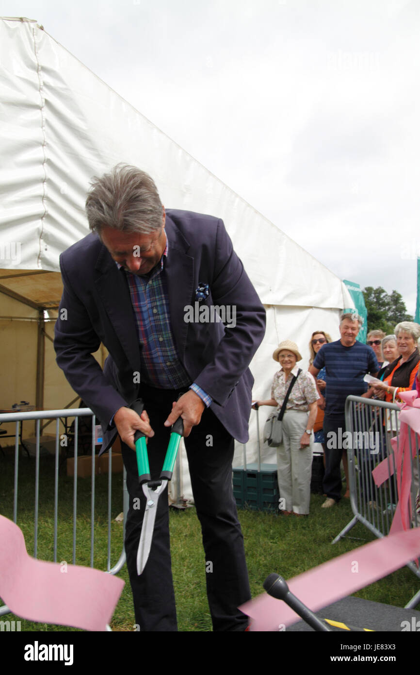 Blenheim, UK. 23. Juni 2017. Alan Titchmarsh öffnen Blenheim Flowershow Credit: MELVIN grün/Alamy Live News Stockfoto