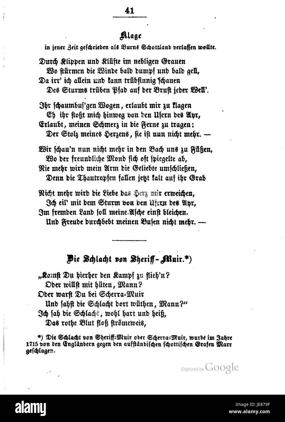 Burns Lieder und Balladen ist eine deutsche Sammlung von Liedern und Balladen des schottischen Dichters Robert Burns. Die Sammlung enthält traditionelle schottische Musik und Gedichte, die Burns literarische Beiträge zur Volkskultur zeigen. Stockfoto