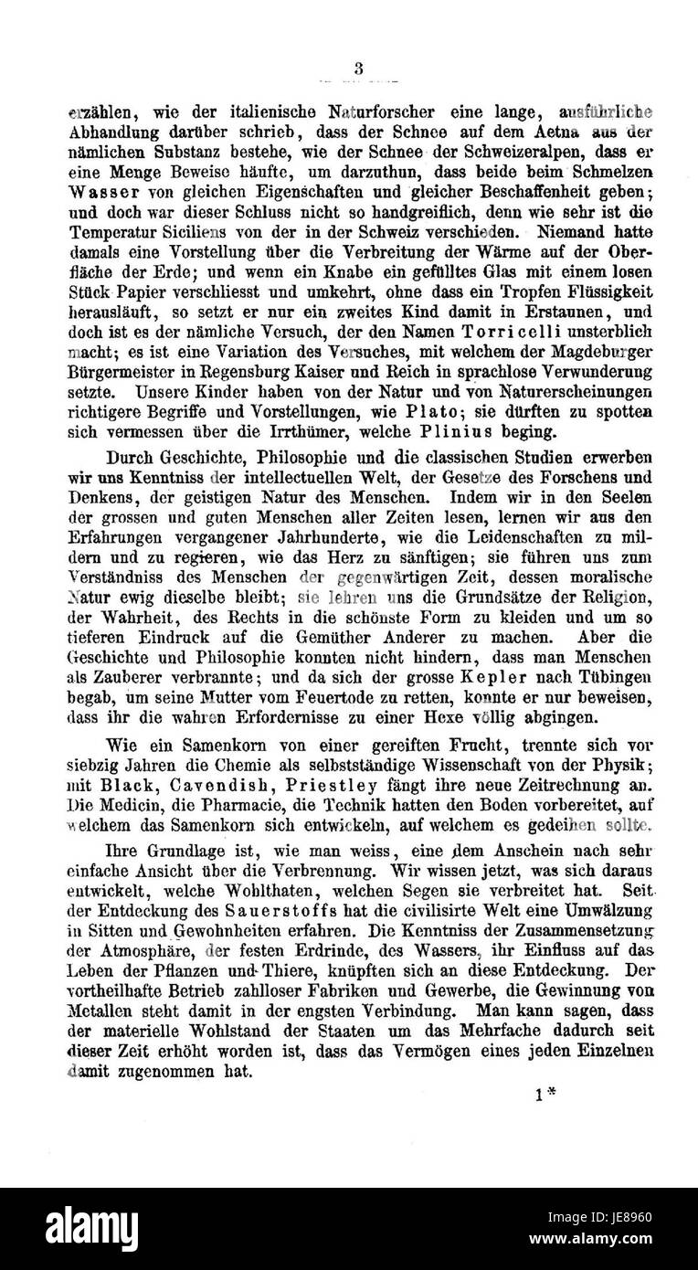 Ein Brief des deutschen Chemikers Justus von Liebig über chemische Grundlagen und Experimente. Liebig leistete wichtige Beiträge zur organischen Chemie und Agrarwissenschaft. Stockfoto