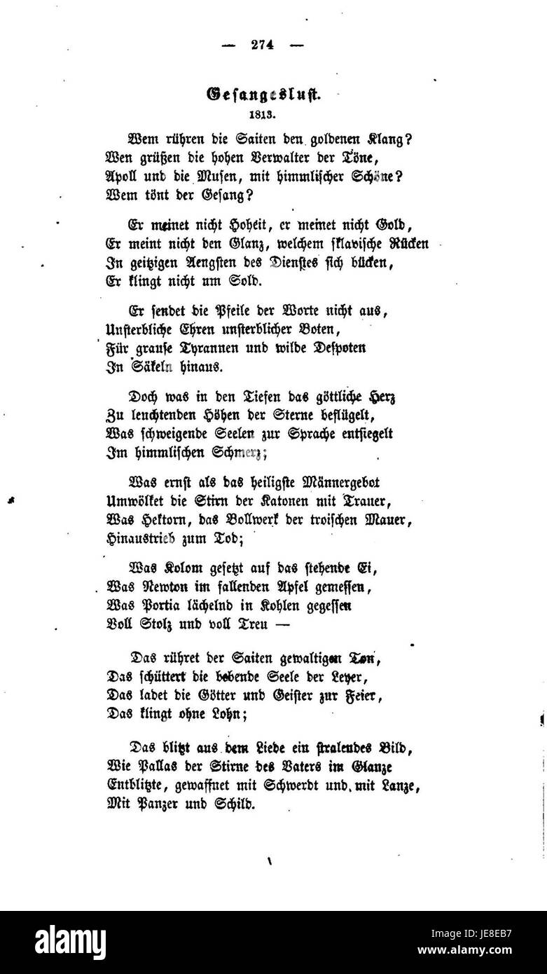 Gedichte von Ernst Moritz Arndt, veröffentlicht 1860, ist eine Sammlung nationalistischer und patriotischer Gedichte, die die deutschen Gefühle des 19. Jahrhunderts widerspiegeln. Stockfoto