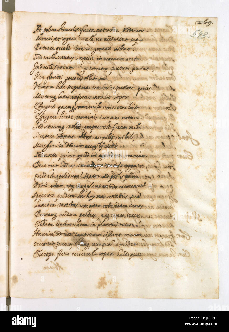 „Itinerarius legata papieskiego“ von Giovanni Paolo Mucante ist ein historisches Dokument, das die Reise des päpstlichen Gesandten Henry Gaetano während seiner Reise durch Europa im 16. Jahrhundert beschreibt. Stockfoto