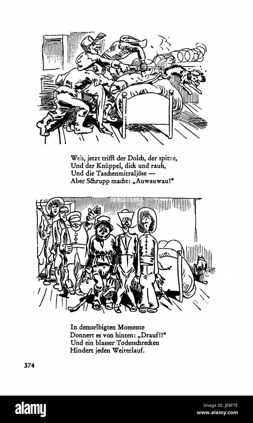 Diese Seite aus der Reihe „Busch Werke“ zeigt detaillierte Illustrationen deutscher Landschaften und architektonischer Elemente. Die Werke sind bedeutsam für ihren Beitrag zur Kunst des 19. Jahrhunderts, insbesondere zur Darstellung von ländlichen und städtischen Szenen. Stockfoto