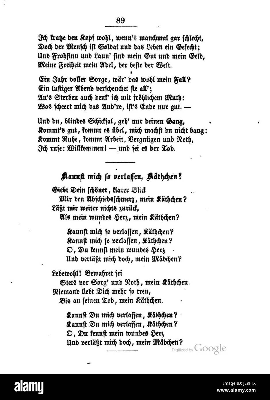 Es ist ein Teil von *Burns Lieder und Balladen*, einer Sammlung von Liedern und Balladen des schottischen Dichters Robert Burns. Das Buch beleuchtet seine Beiträge zur schottischen Literatur und Volksmusik. Stockfoto