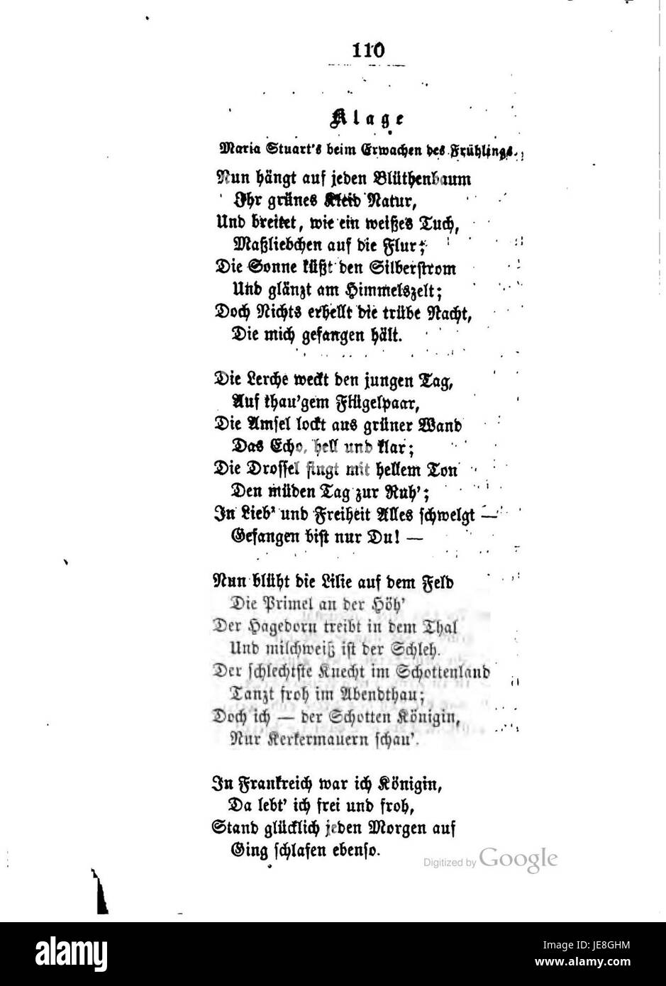 Eine Sammlung von Werken von Robert Burns mit dem Titel „Lieder und Balladen“ mit seinen berühmten Gedichten und Balladen, die zur schottischen Literaturtradition beitragen. Stockfoto