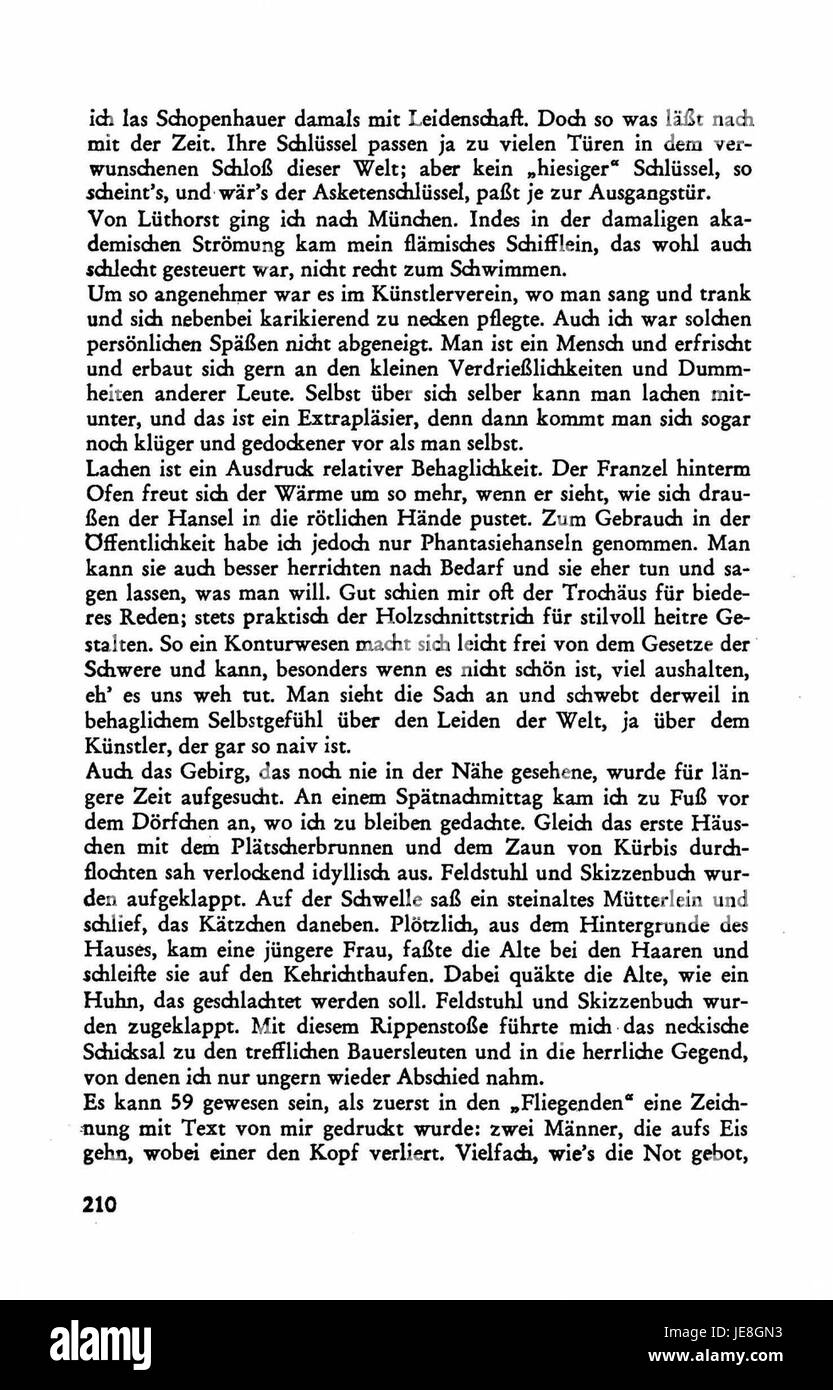 „Busch Werke v4“ bezieht sich auf einen Band der Busch-Werkreihe. Seite 208 enthält wichtige Informationen zu einem bestimmten historischen oder wissenschaftlichen Thema. Stockfoto