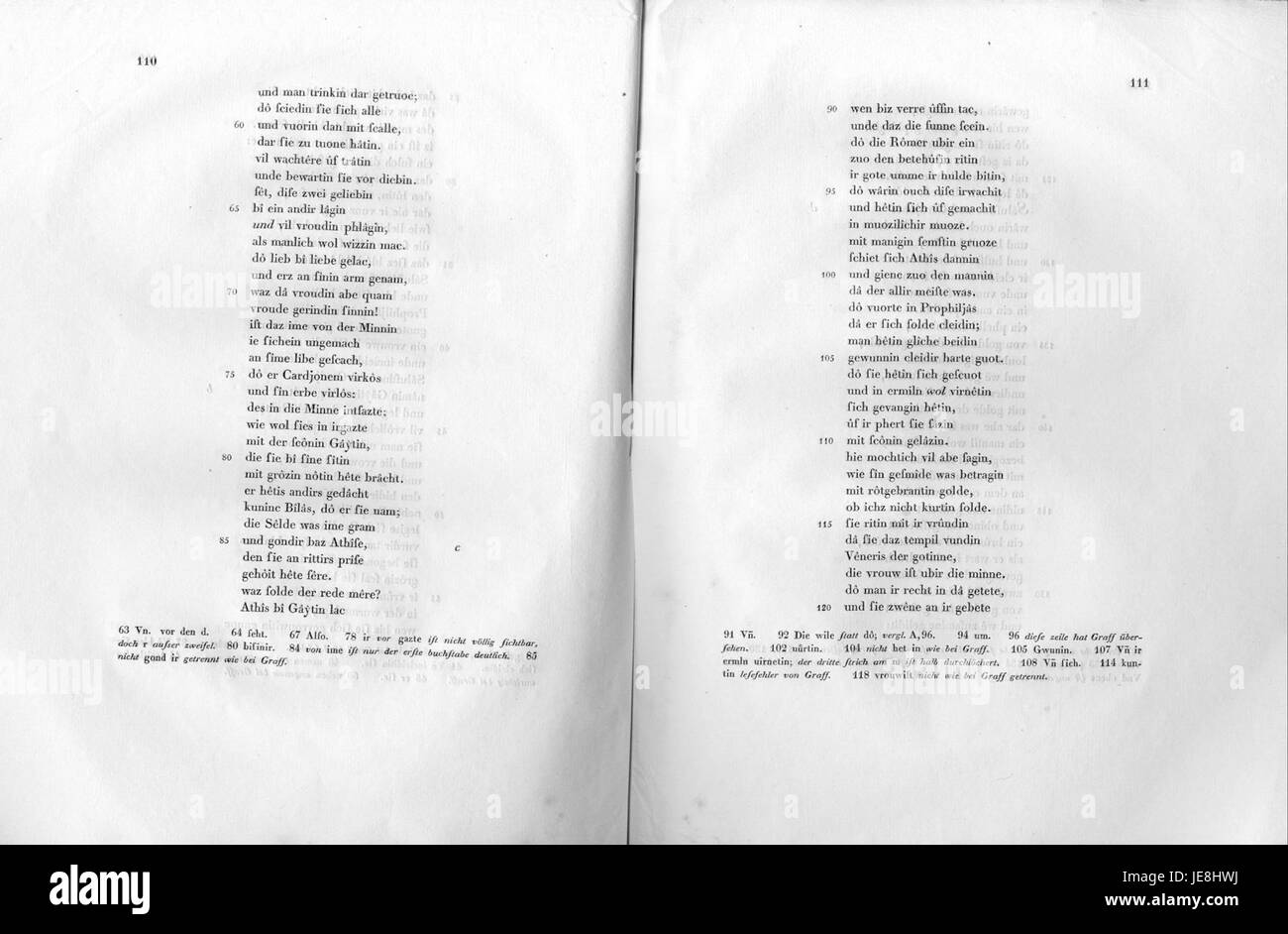 De Athis und Prophilias ist ein Werk von Wilhelm Grimm, einem der berühmten Brüder hinter den Grimm Märchen. Dieses Stück konzentriert sich auf eine mythologische Erzählung, in der Themen Liebe und Verrat in einem klassischen Kontext erforscht werden. Stockfoto