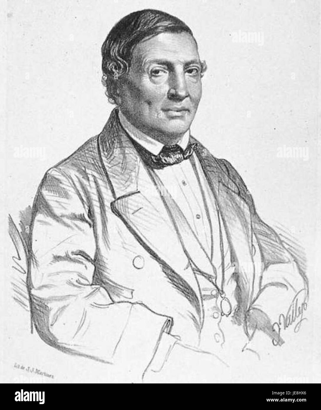 Manuel Codorniu war eine bemerkenswerte Persönlichkeit auf dem Gebiet der spanischen Musikkomposition und -Aufführung. Er trug zur spanischen Romantik im 19. Jahrhundert bei. Stockfoto