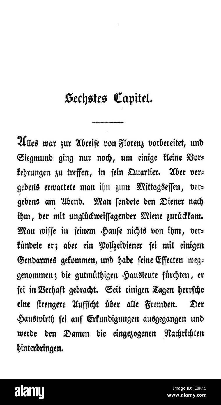 Eine Seite aus dem Buch „de Cordelia“ von Wolzogen, die ein Erzählwerk enthält, das Themen der Liebe, Klasse und sozialen Erwartungen in einem historischen Kontext erforscht. Stockfoto