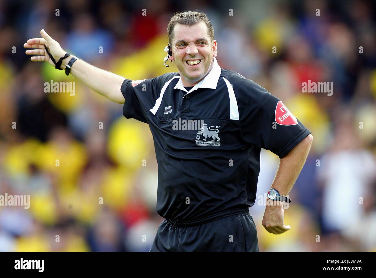 PHIL DOWD PREMIERSHIP Schiedsrichter VICARAGE ROAD WATFORD ENGLAND 26. August 2006 Stockfoto