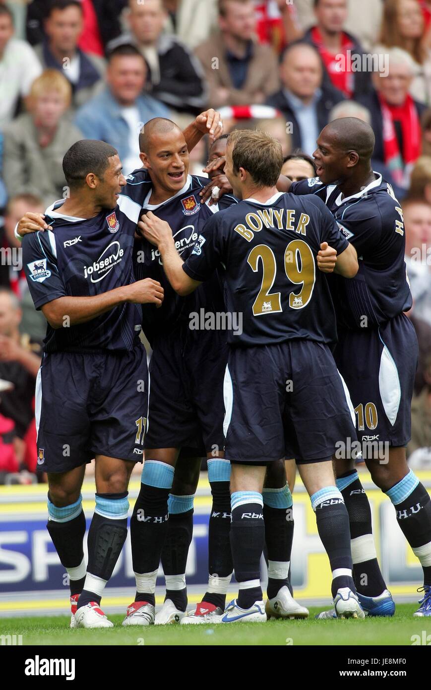 BOBBY ZAMORA LIVERPOOL V WEST HAM Anfield Road LIVERPOOL ENGLAND 26. August 2006 Stockfoto