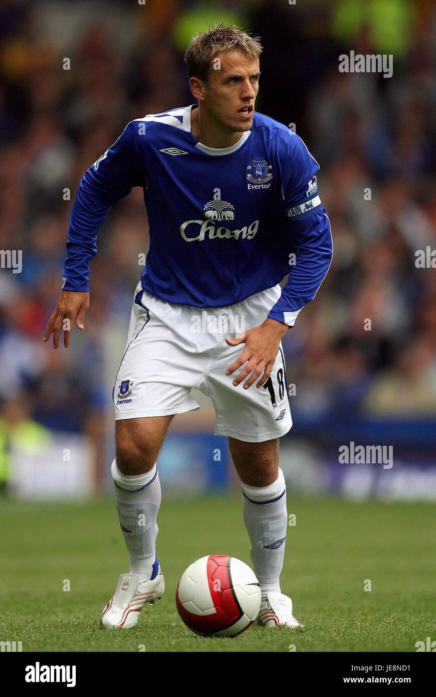 PHILIP NEVILLE EVERTON FC GOODISON PARK LIVERPOOL ENGLAND 19. August 2006 Stockfoto