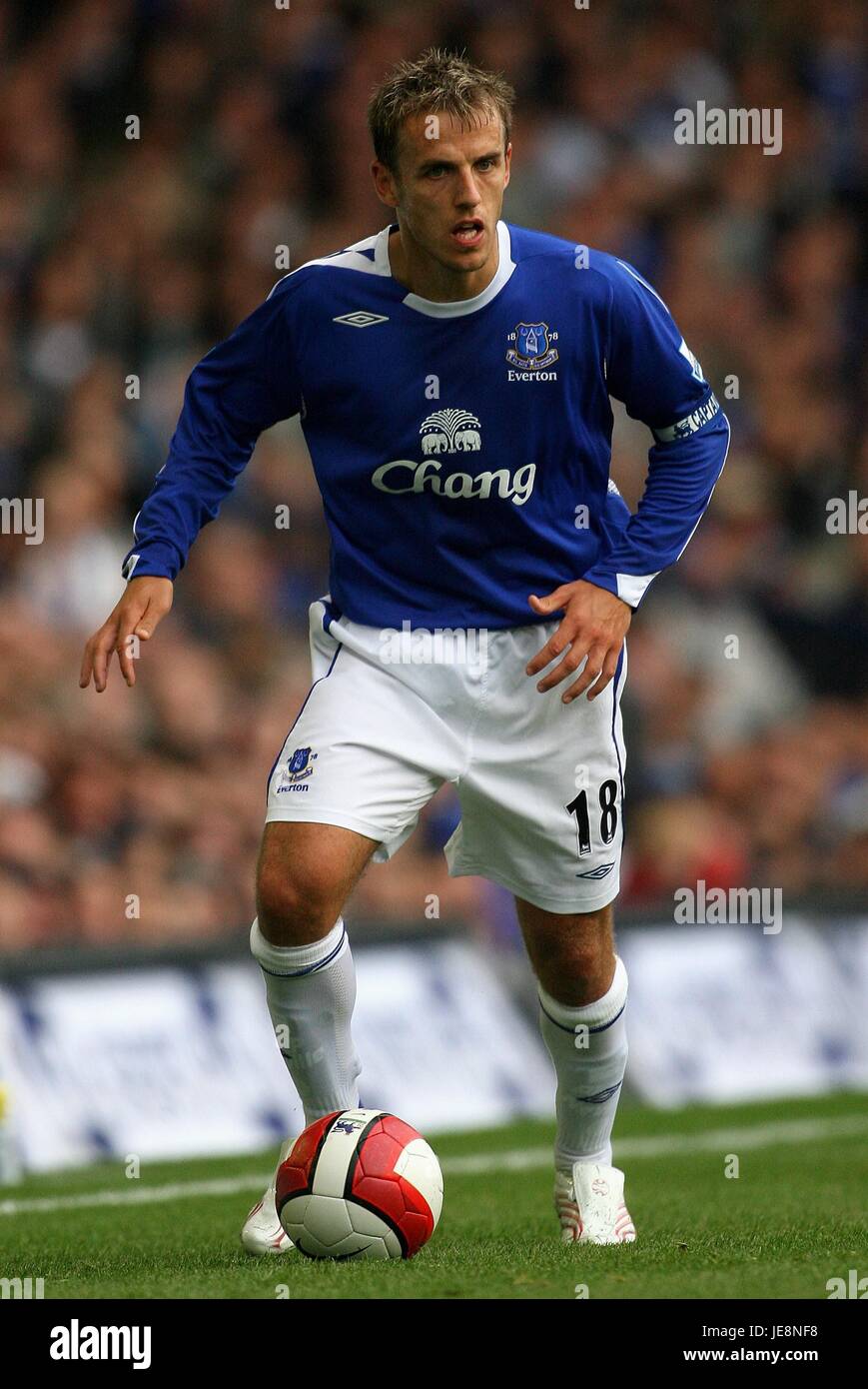 PHILIP NEVILLE EVERTON FC GOODISON PARK LIVERPOOL ENGLAND 19. August 2006 Stockfoto