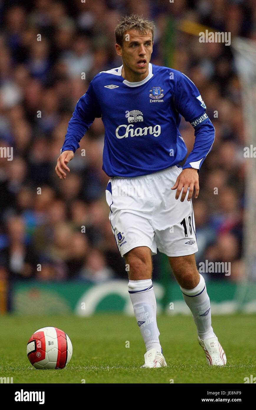 PHILIP NEVILLE EVERTON FC GOODISON PARK LIVERPOOL ENGLAND 19. August 2006 Stockfoto