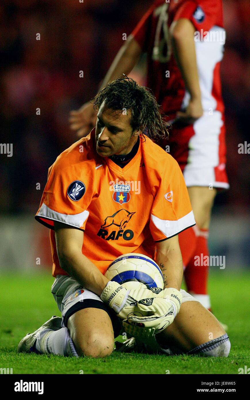 CARLOS ALBERTO FERNANDES STEAUA Bukarest RIVERSIDE STADIUM MIDDLESBROUGH ENGLAND 27. April 2006 Stockfoto