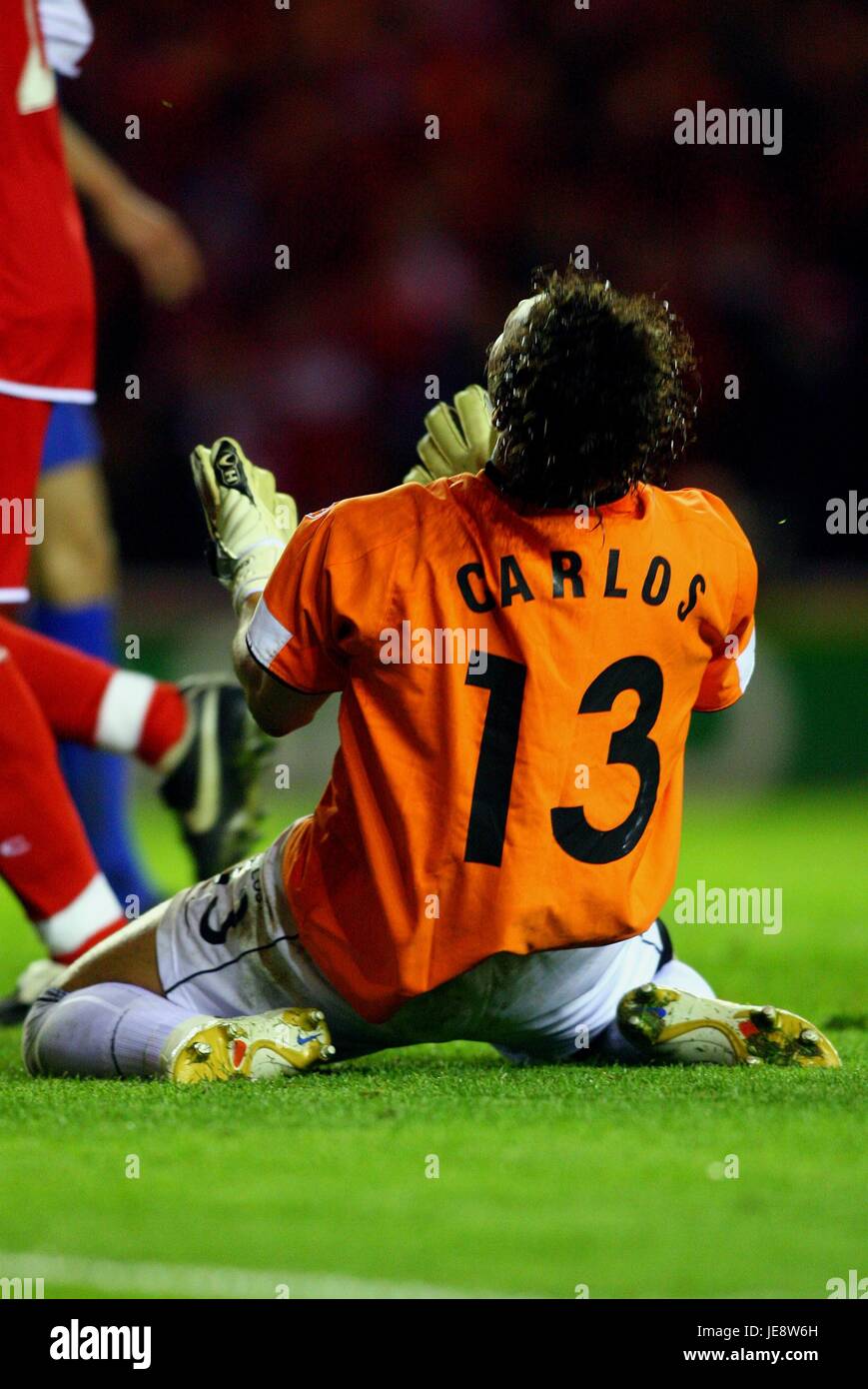 CARLOS ALBERTO FERNANDES STEAUA Bukarest RIVERSIDE STADIUM MIDDLESBROUGH ENGLAND 27. April 2006 Stockfoto