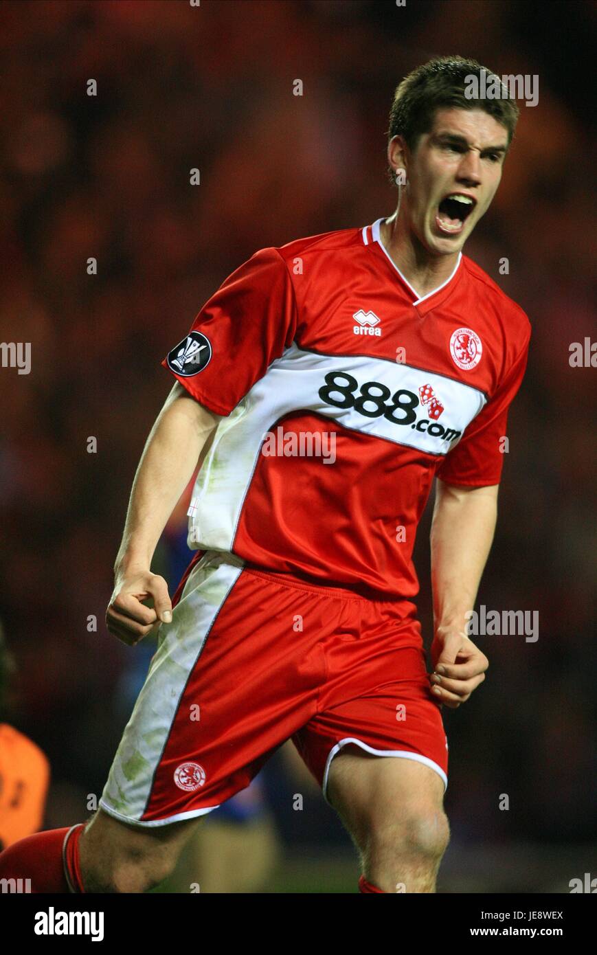 CHRIS RIGGOTT MIDDLESBROUGH STEAUA Bukarest RIVERSIDE MIDDLESBROUGH ENGLAND 27. April 2006 Stockfoto