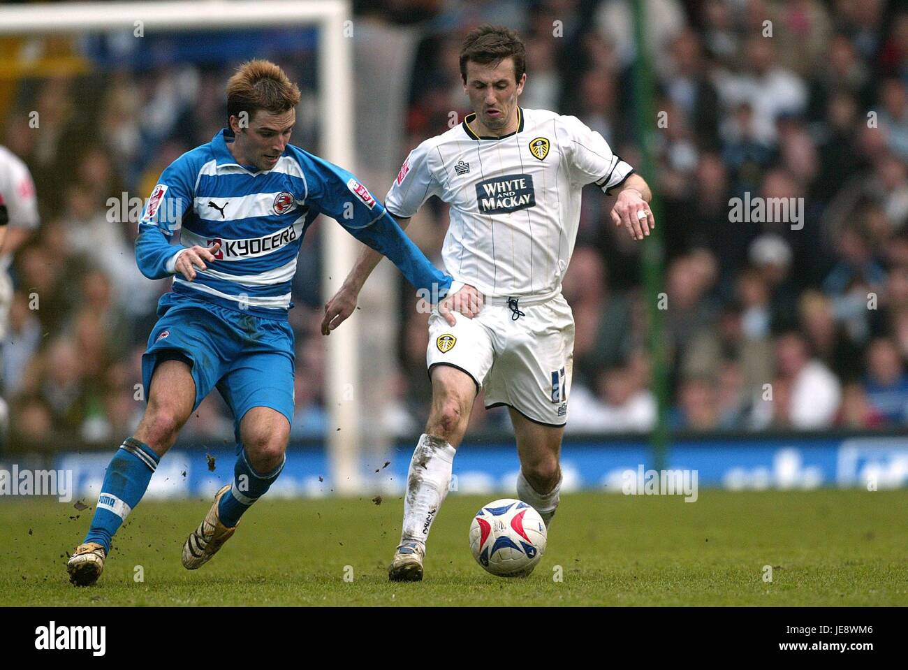 LIAM MILLER & BOBBY zu vermitteln, dass LEEDS UNITED V Lesung ELLAND ROAD LEEDS ENGLAND 15. April 2006 Stockfoto