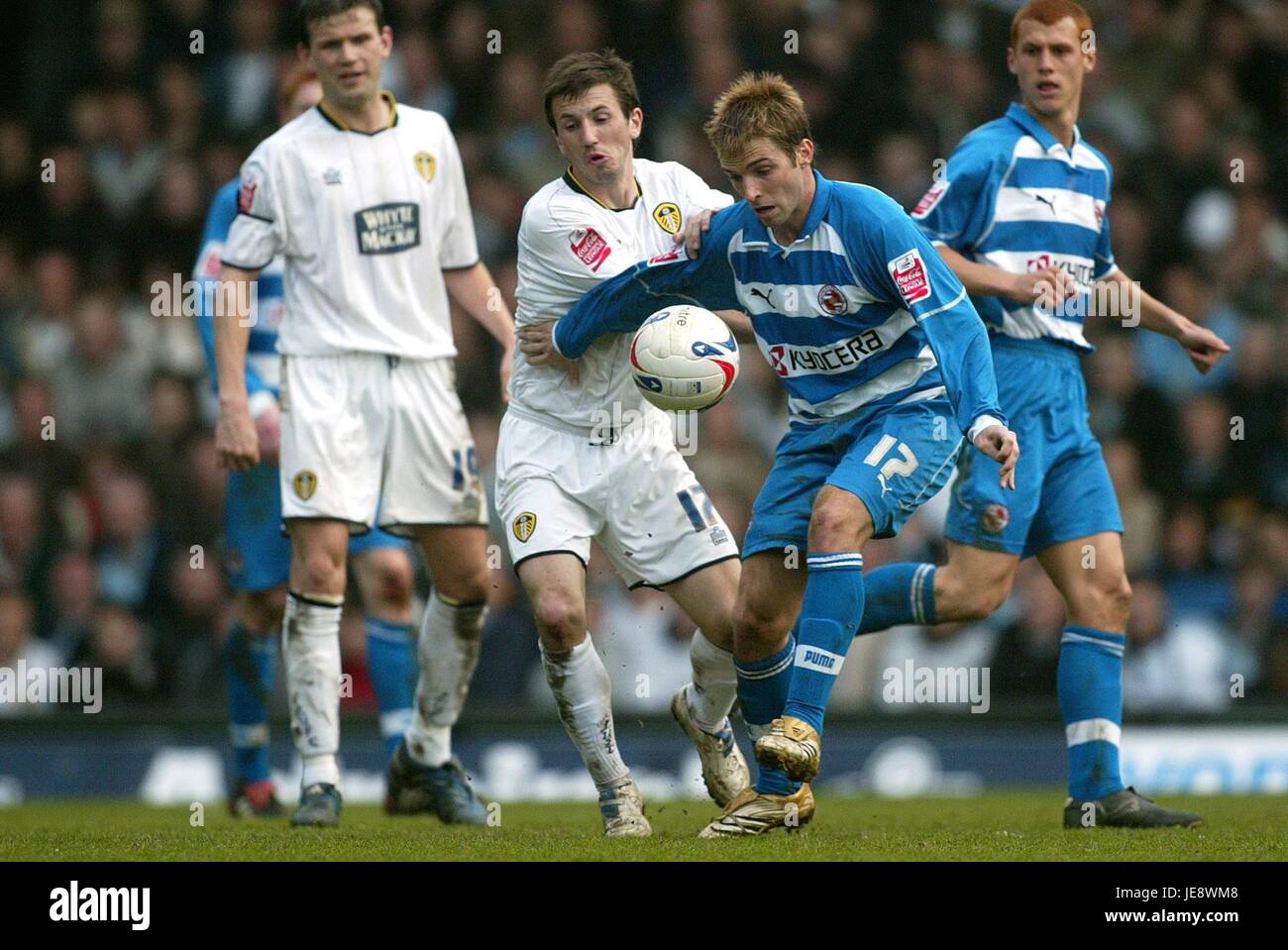 LIAM MILLER & BOBBY zu vermitteln, dass LEEDS UNITED V Lesung ELLAND ROAD LEEDS ENGLAND 15. April 2006 Stockfoto