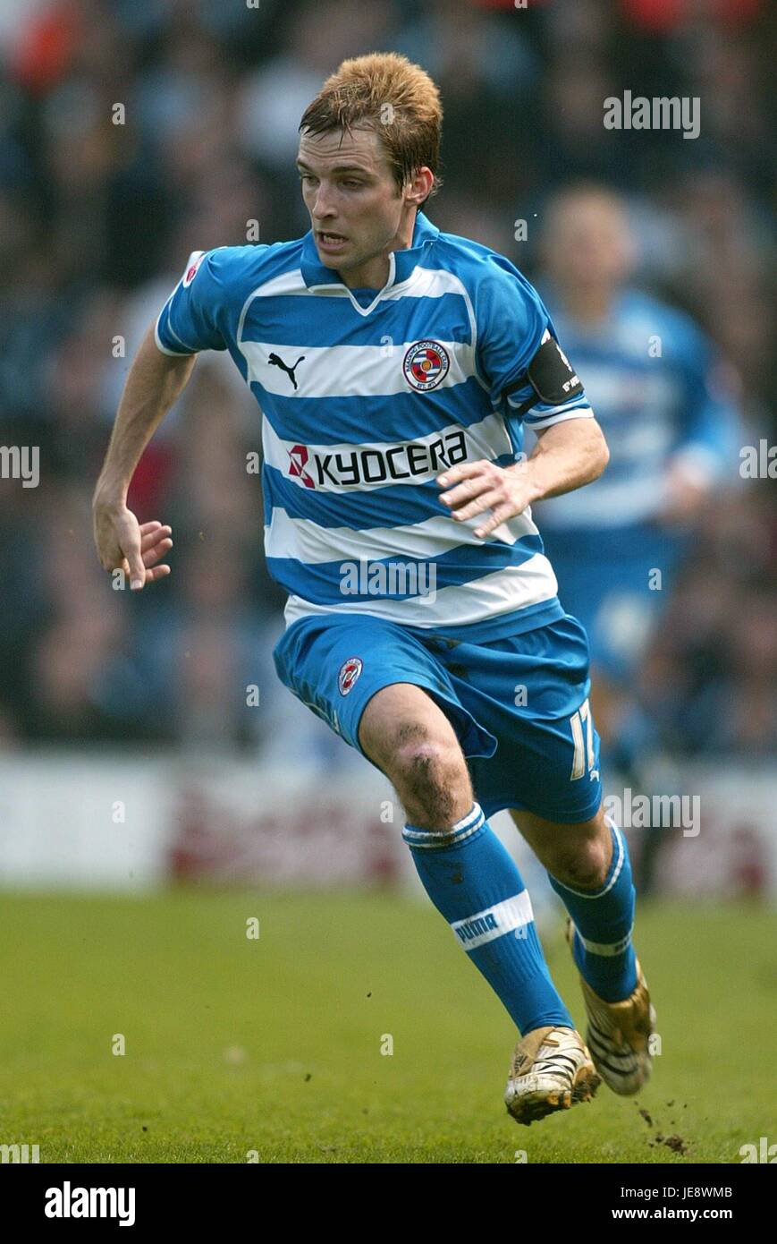 BOBBY vermitteln READING FC ELLAND ROAD LEEDS ENGLAND 15. April 2006 Stockfoto