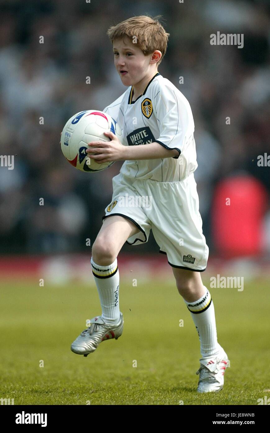 LEEDS UNITED Maskottchen LEEDS UNITED V Lesung ELLAND ROAD LEEDS ENGLAND 15. April 2006 Stockfoto