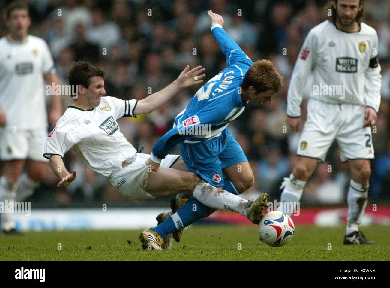LIAM MILLER & BOBBY zu vermitteln, dass LEEDS UNITED V Lesung ELLAND ROAD LEEDS Großbritannien 15. April 2006 Stockfoto