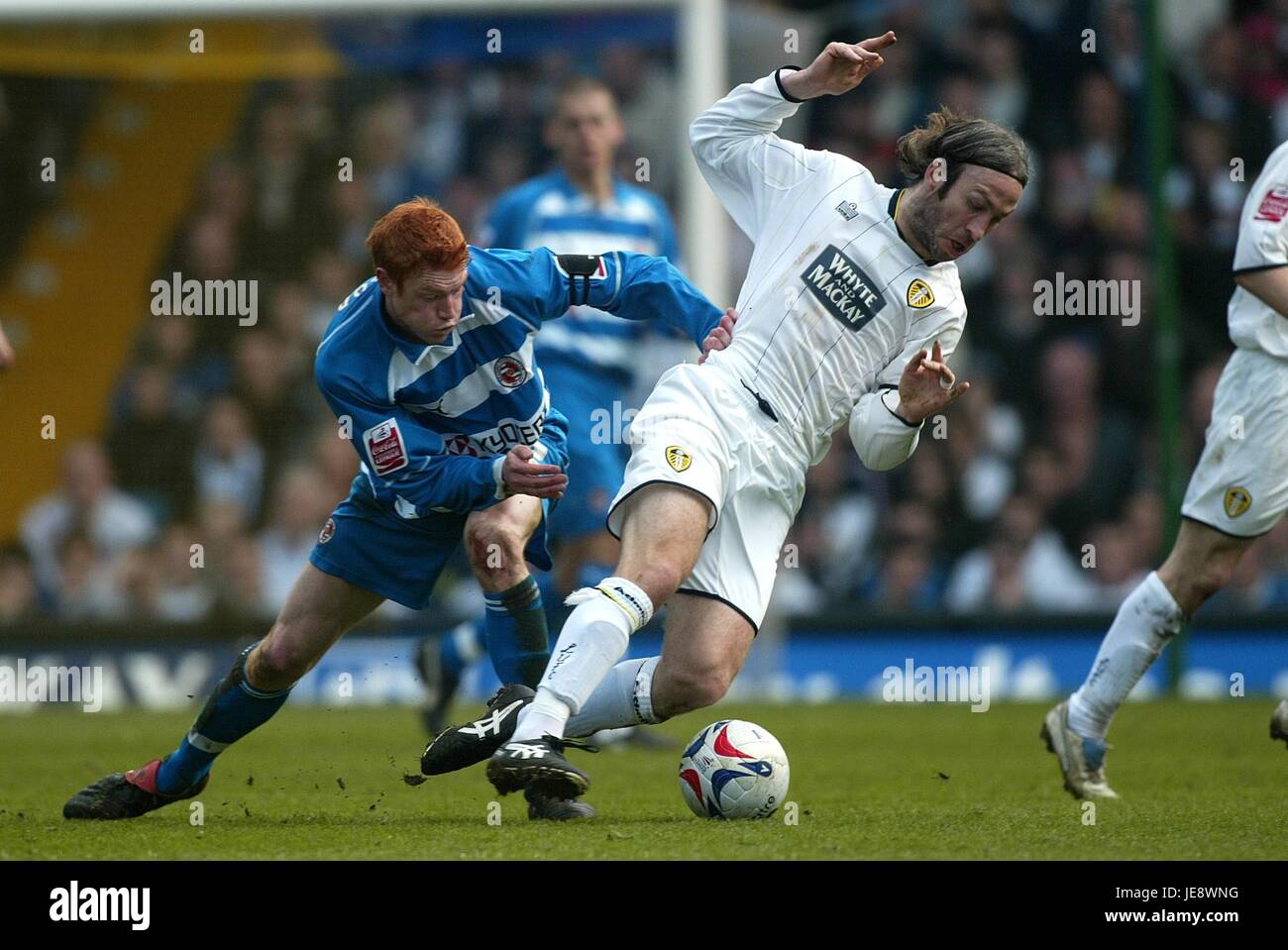SHAUN DERRY & DAVE KITSON LEEDS UNITED V Lesung ELLAND ROAD LEEDS Großbritannien 15. April 2006 Stockfoto