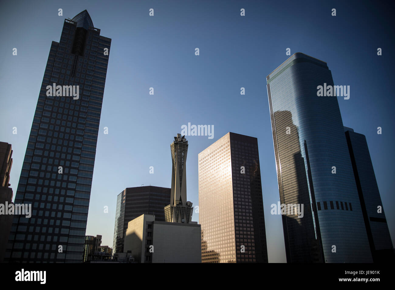 Einige Gebäude von Los Angeles, CA Stockfoto