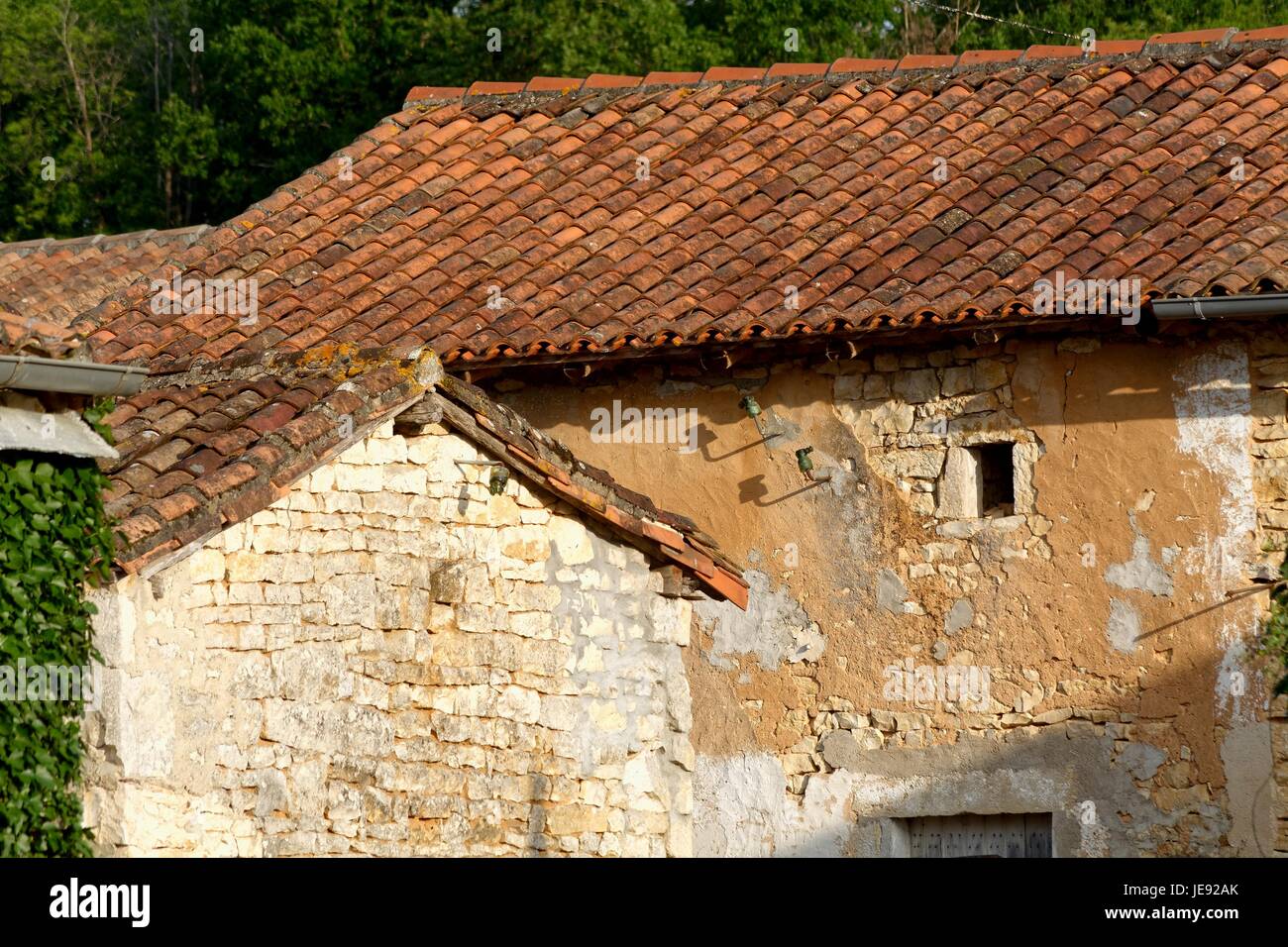 Altes Bauernhaus im ländlichen Frankreich Europa bauen Stockfoto