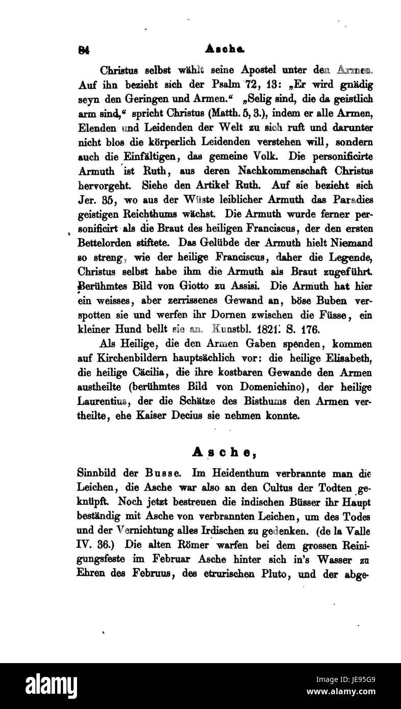 „Christliche Symbolik“ von Menzel ist eine Untersuchung christlicher Symbole in der religiösen Kunst, die ihre Bedeutung und Darstellung in der christlichen Ikonographie in der Geschichte untersucht. Stockfoto